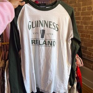 Guinness Ireland Long Sleeve Shirt - Green and White